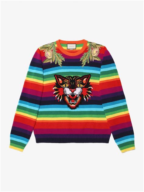 gucci rainbow cat sweater knockoff